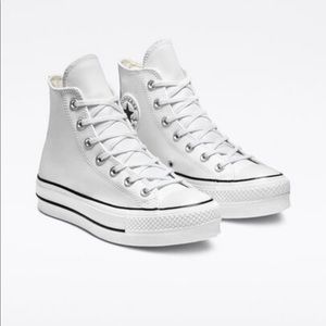 White Chuck Taylor All Star Lift Hi Platform Sneakers